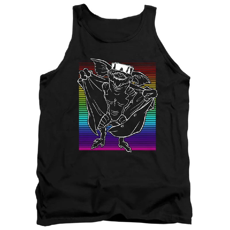 Discount Days Gremlins 2 Tanktop Flasher Neon Rainbow Black Tank