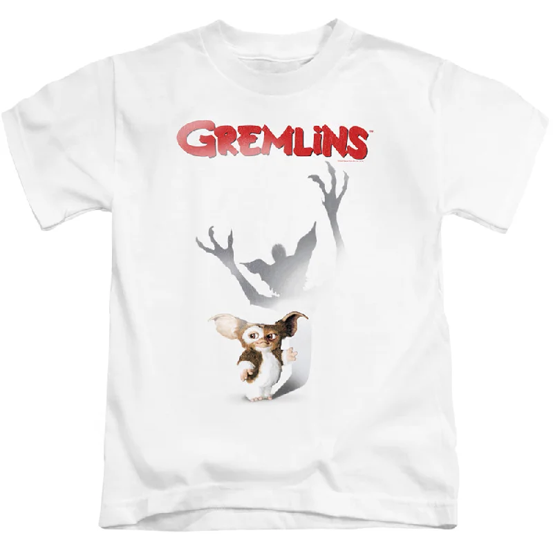 Crazy Deals Gremlins Boys T-Shirt Shadow Poster White Tee