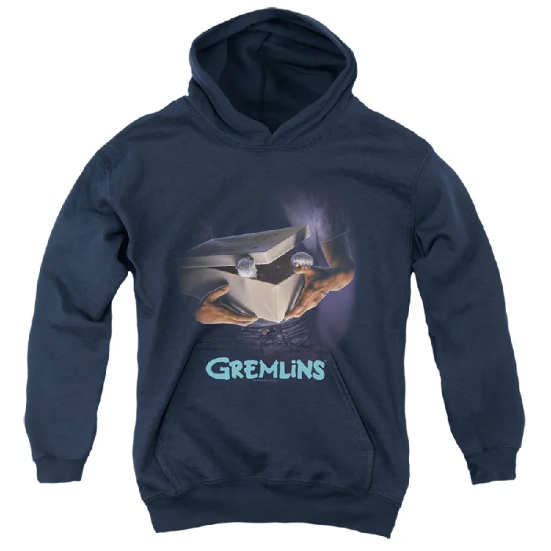 Amazing Deals Gremlins Kids Hoodie Movie Poster Navy Hoody