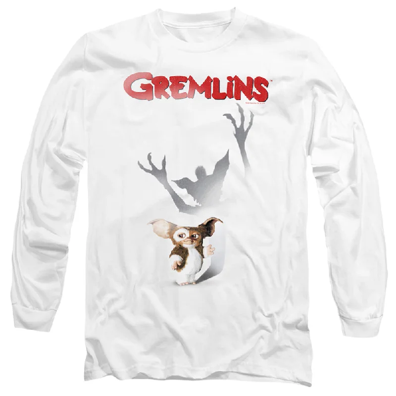 Extra Savings Gremlins Long Sleeve T-Shirt Shadow Poster White Tee