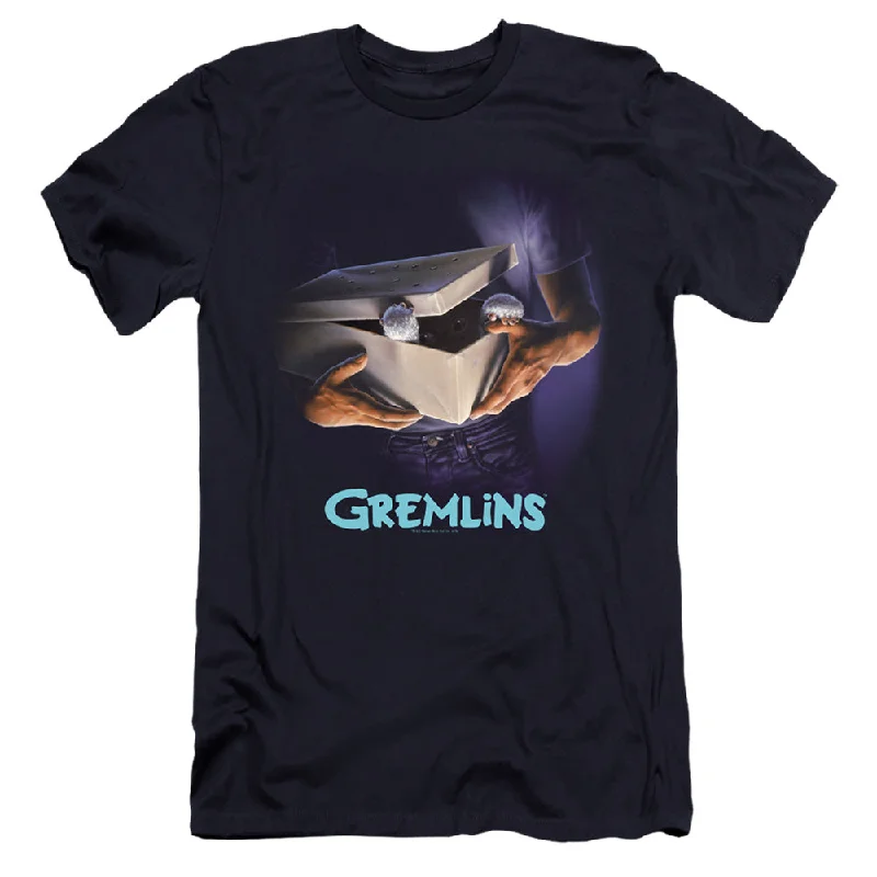 Buy Now Gremlins Premium Canvas T-Shirt Movie Poster Navy Tee