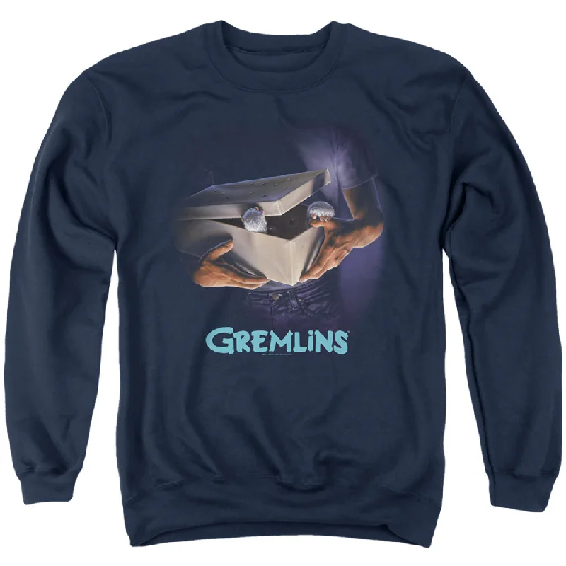 Bonus Savings Gremlins Sweatshirt Movie Poster Navy Pullover