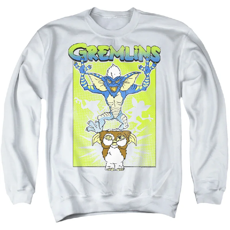 Special Savings Gremlins Sweatshirt Scared Gizmo White Pullover