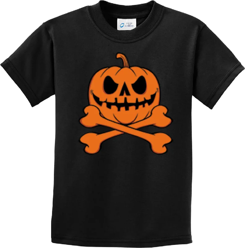 Season Finale Sale Halloween Pumpkin Skeleton Kids T-shirt