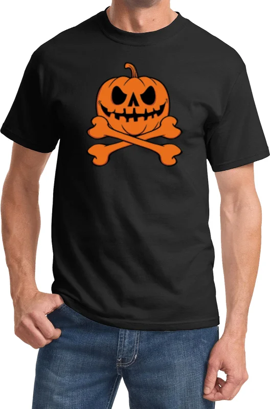 Act Now Halloween Pumpkin Skeleton T-shirt