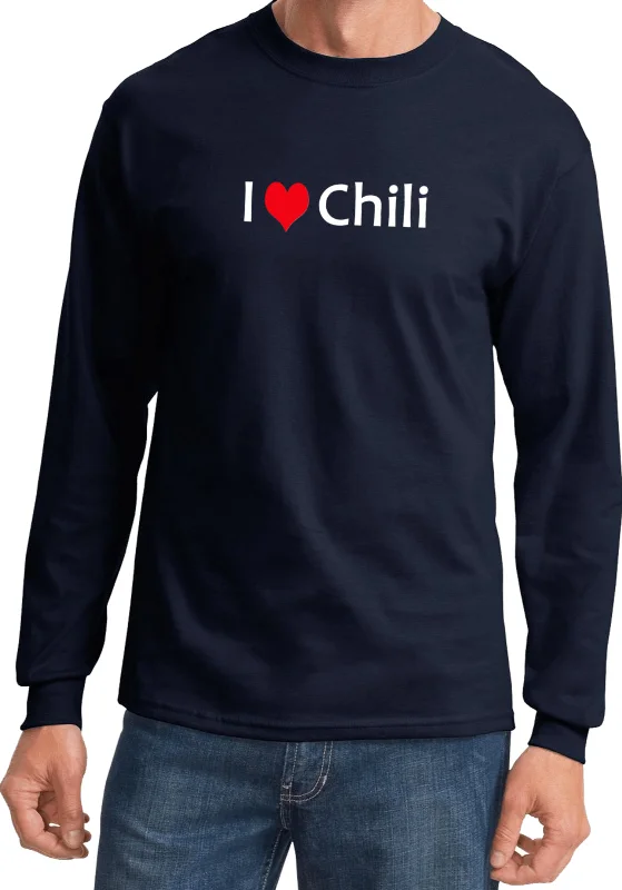 Savings Spectacular I Love Chili Long Sleeve Shirt