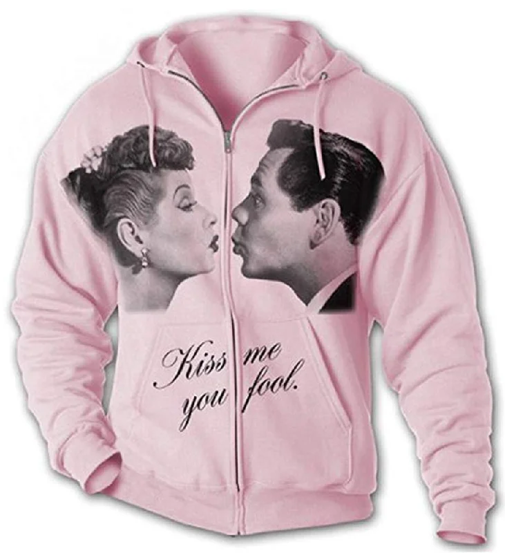 Deal Frenzy I Love Lucy Kiss Full Zip Hoodie