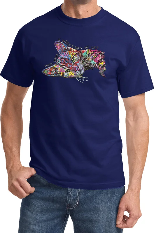 Steals and Deals I Wish I Was My Sleepy Cat T-shirt