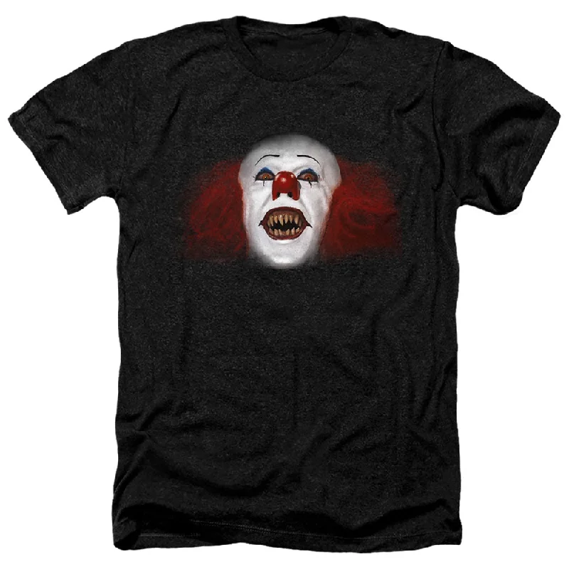 Limited Time Discount IT Movie Heather T-Shirt Pennywise Fangs Photo Black Tee