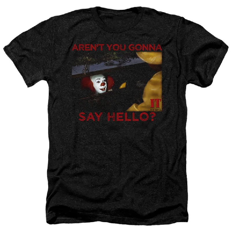 Value Deals IT Movie Heather T-Shirt Say Hello Black Tee