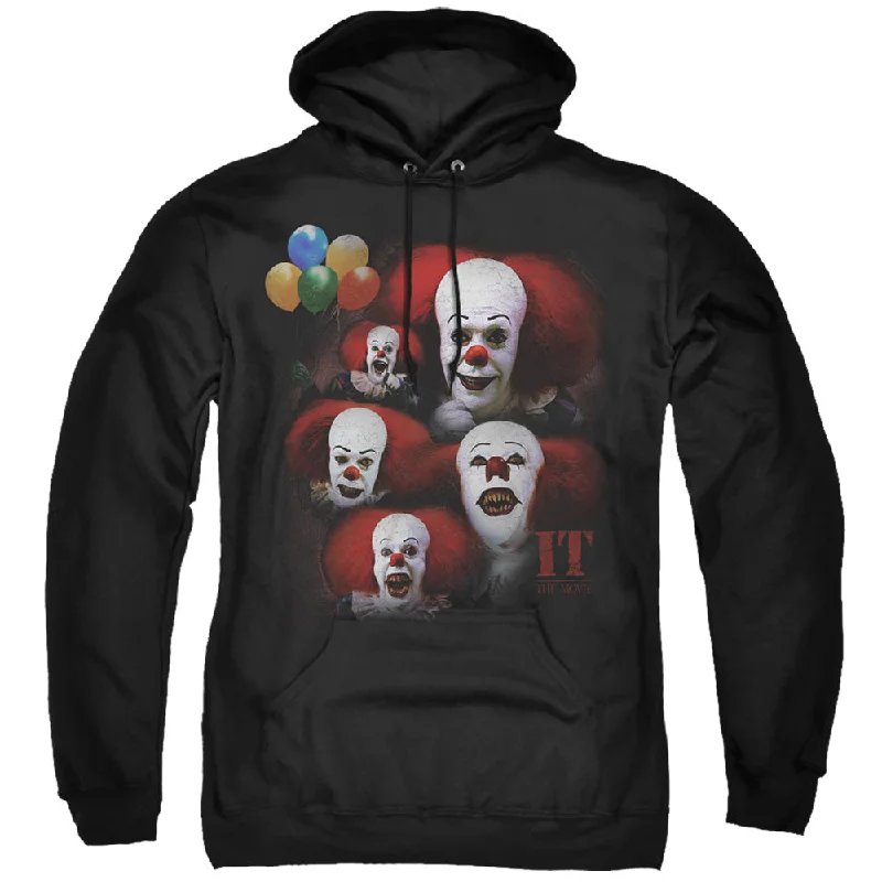 Seasonal Sale IT Movie Hoodie Pennywise Faces Black Hoody