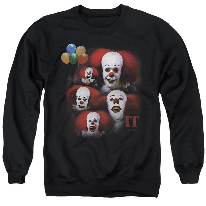 Exclusive Online Offer IT Movie Sweatshirt Pennywise Faces Black Pullover