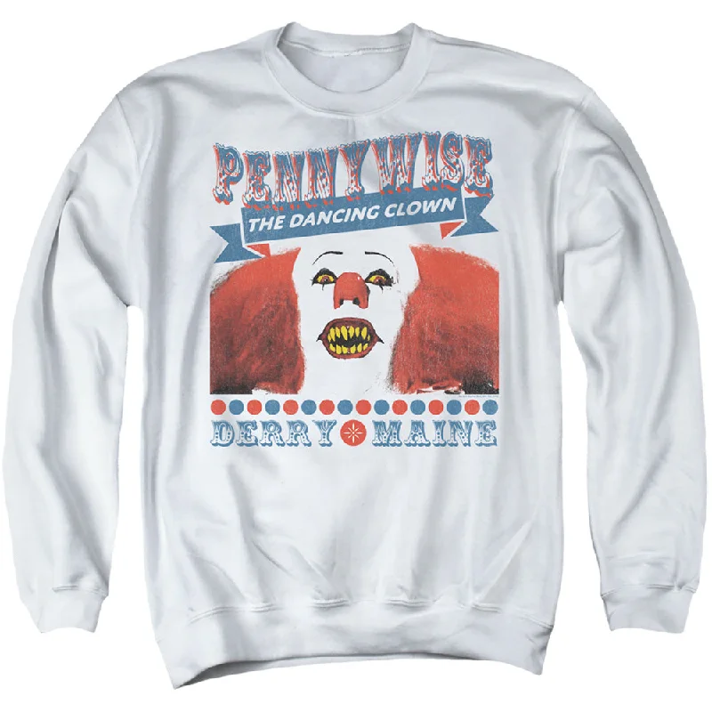Mega Sale IT Movie Sweatshirt Pennywise The Dancing Clown White Pullover