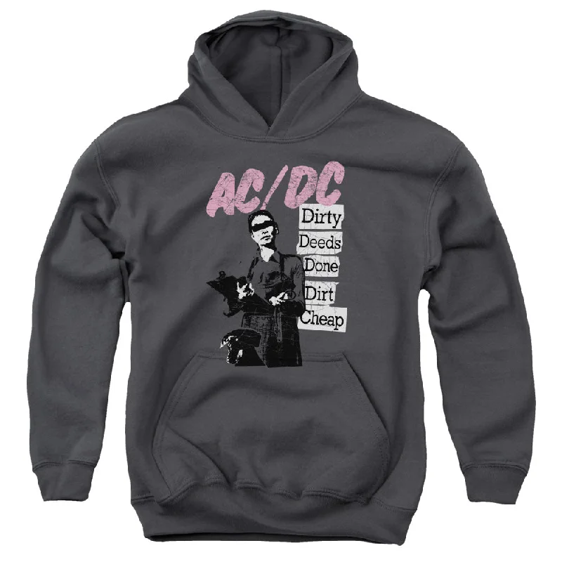 Limited Availability Kids AC/DC Hoodie Dirty Deeds Done Dirt Cheap Youth Hoodie