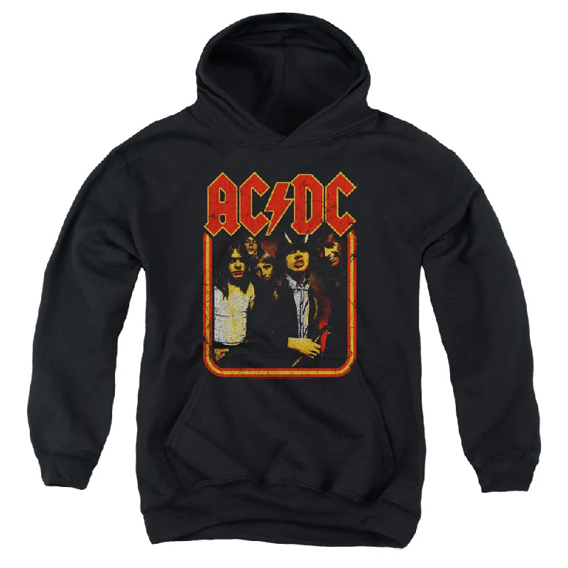 Today's Special Kids AC/DC Hoodie Distressed Group Photo Youth Hoodie