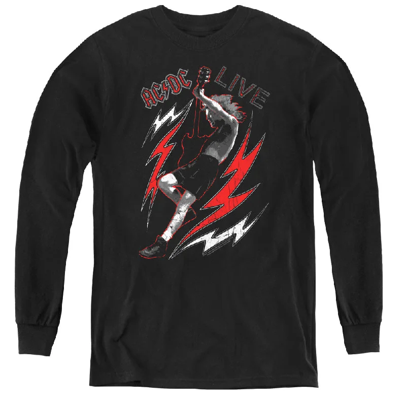 Hurry In Kids AC/DC T-Shirt Angus Young Live Youth Long Sleeve Shirt
