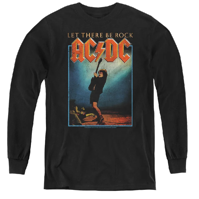 Deal Mania Kids AC/DC T-Shirt Let There Be Rock Youth Long Sleeve Shirt