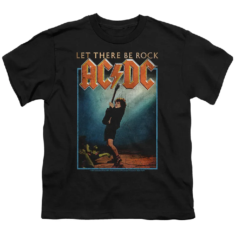 Deal Explosion Kids AC/DC T-Shirt Let There Be Rock Youth Shirt