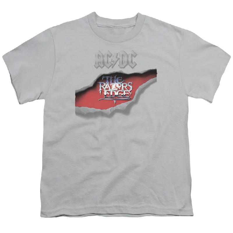 Lowest Prices Kids AC/DC T-Shirt The Razors Edge Album Youth T-shirt