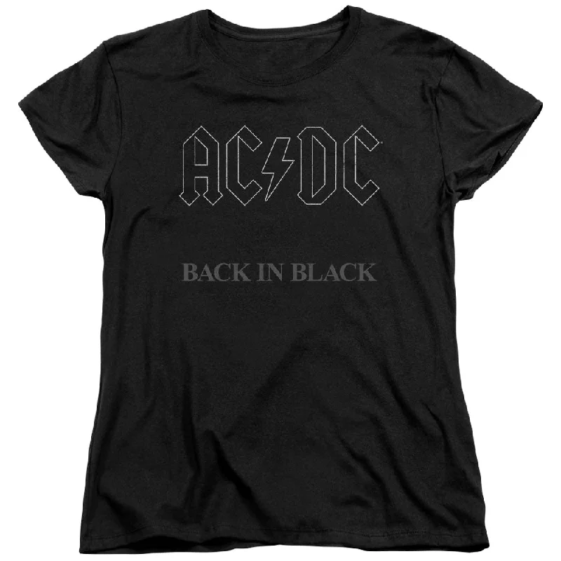 Final Markdown Ladies AC/DC T-Shirt Back in Black Shirt
