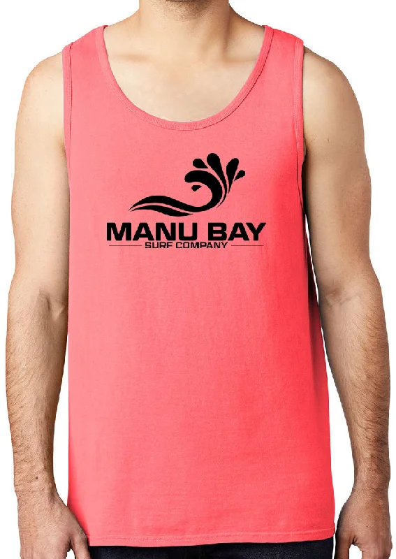 Great Bargains Manu Bay Surf Company 100% Cotton Heavyweight Pastel Tank Top