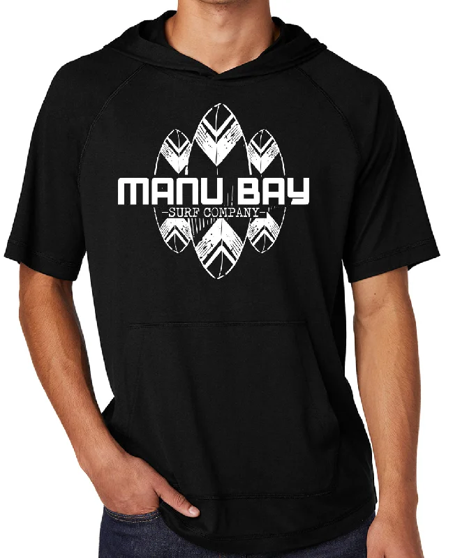 Weekend Deal Manu Bay Surf Company SURFBOARDS Lightweight Hoodie Tee Shirt