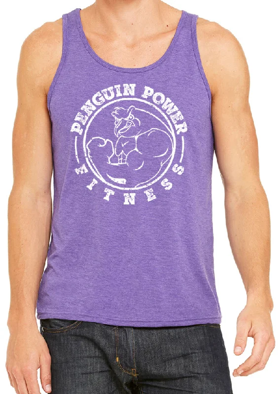 Instant Savings Mens Penguin Power Fitness Muscle Tank Top Shirt
