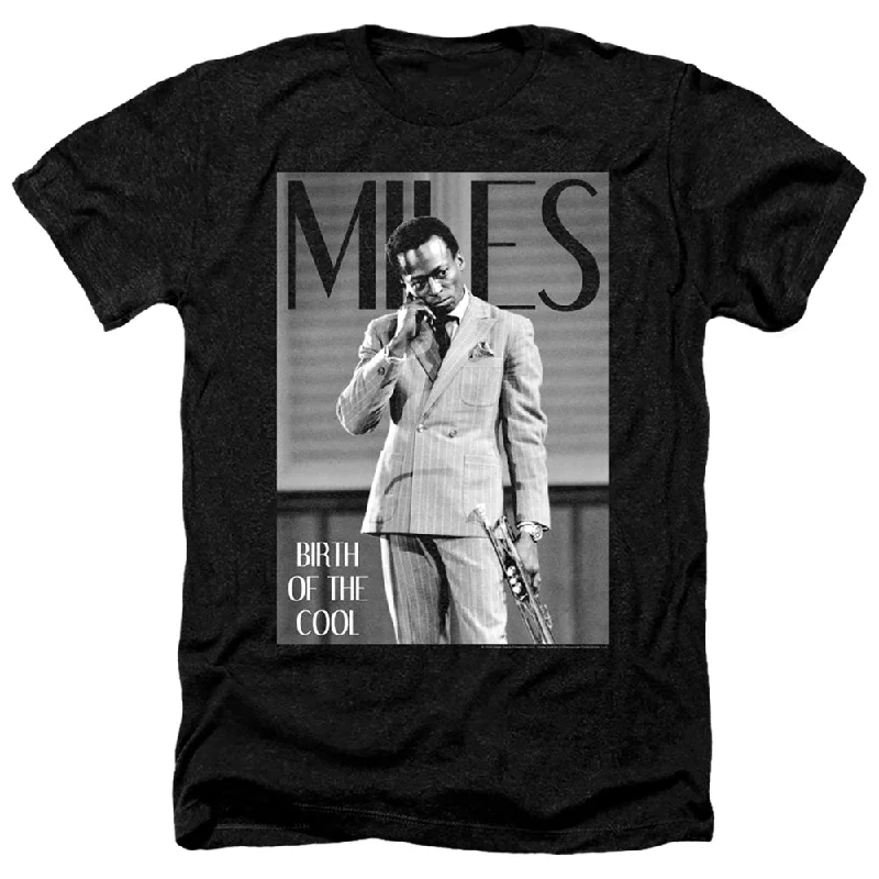 Closeout Miles Davis Heather T-Shirt Birth of the Cool Black Tee