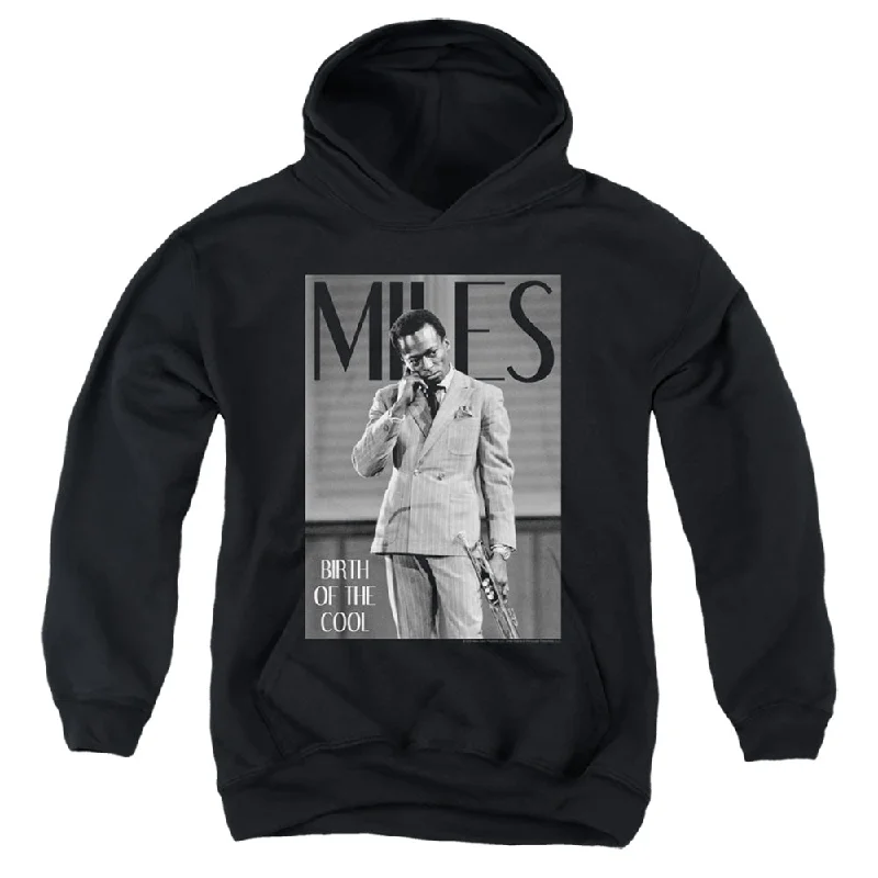 Deal Dash Miles Davis Kids Hoodie Birth of the Cool Black Hoody