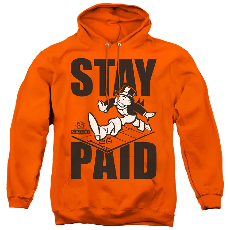 Act Fast Monopoly Hoodie Stay Paid Orange Hoody