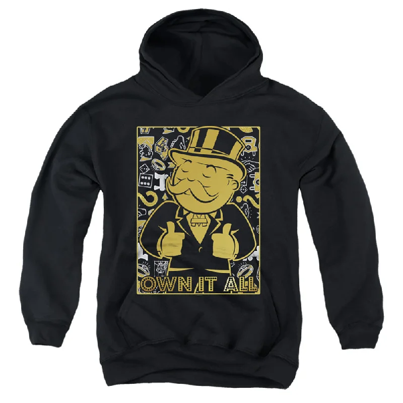 Best Bargains Monopoly Kids Hoodie Own it All Black Hoody