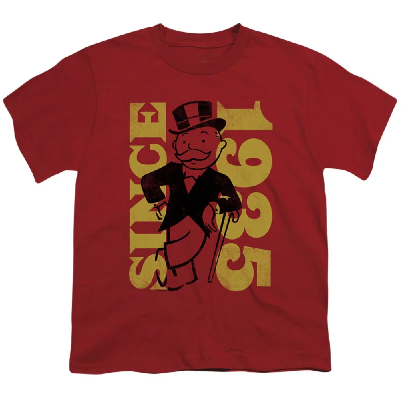 Online Specials Monopoly Kids T-Shirt Since 1935 Cardinal Tee