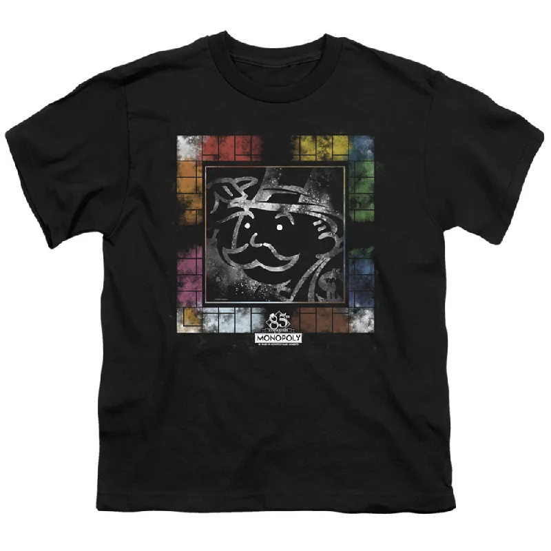 Limited Quantity Monopoly Kids T-Shirt Vintage Game Board Black Tee