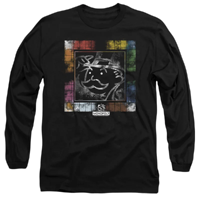 Early Bird Discount Monopoly Long Sleeve T-Shirt Vintage Game Board Black Tee
