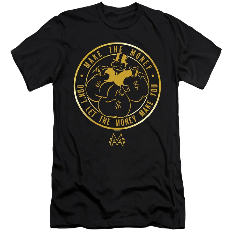 Discount Deals Monopoly Premium Canvas T-Shirt Make The Money Black Tee