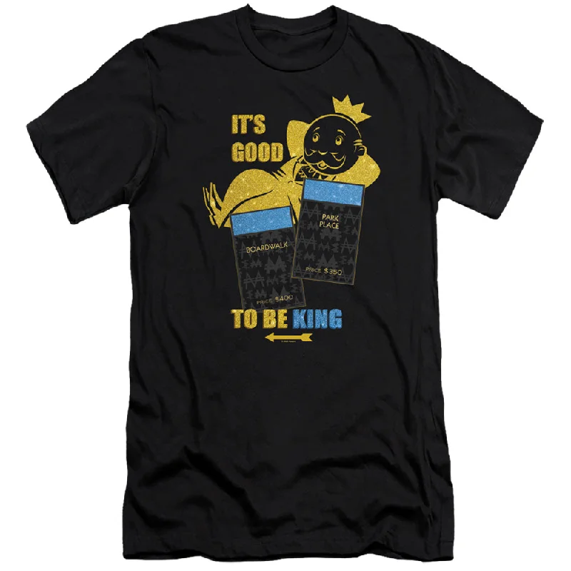 Special Price Monopoly Slim Fit T-Shirt Good to be King Black Tee