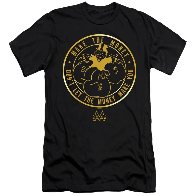 Don't Wait Monopoly Slim Fit T-Shirt Make The Money Black Tee