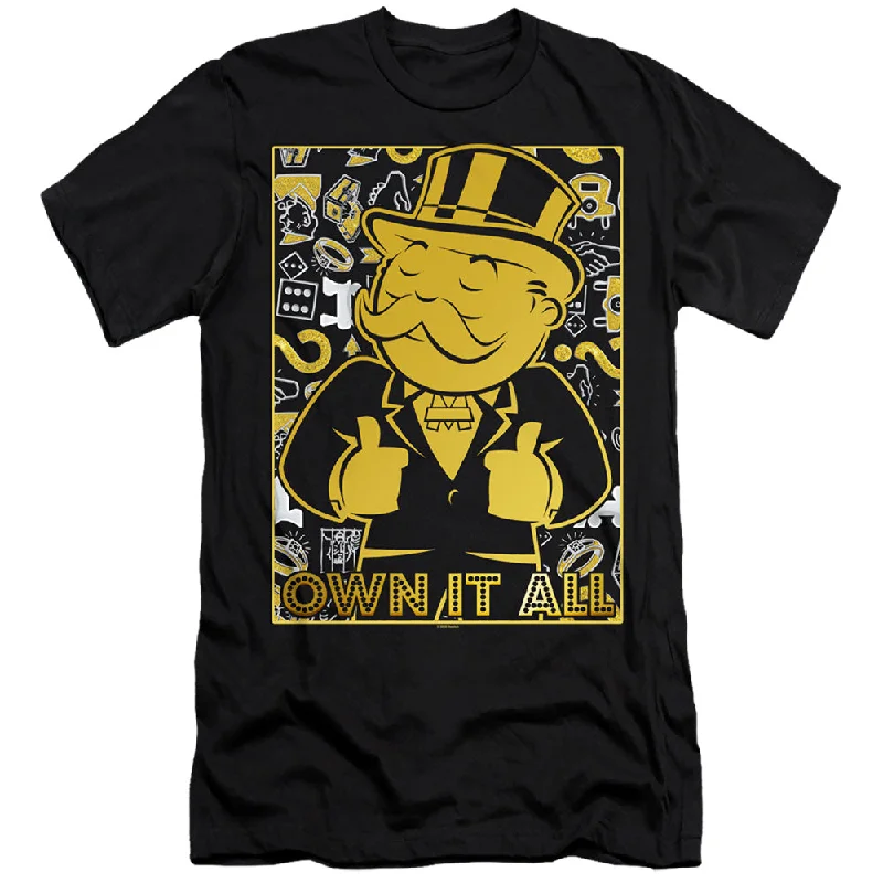Buy Now Monopoly Slim Fit T-Shirt Own it All Black Tee