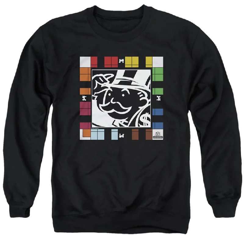 Special Discount Monopoly Sweatshirt Game Board Black Pullover