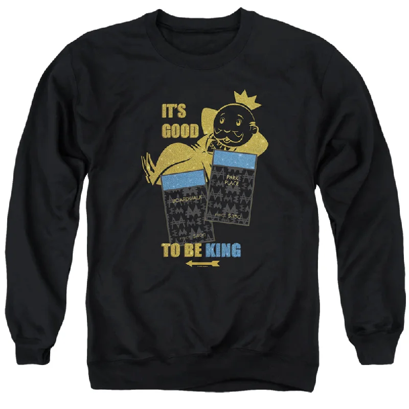 Overstock Monopoly Sweatshirt Good to be King Black Pullover