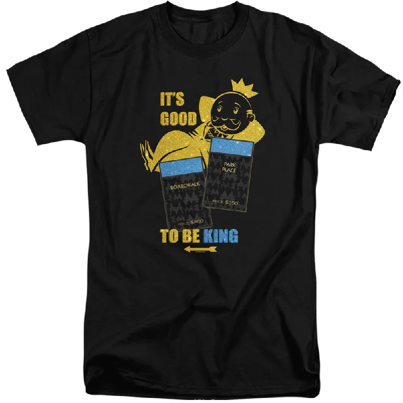 Sale Event Monopoly Tall T-Shirt Good to be King Black Tee