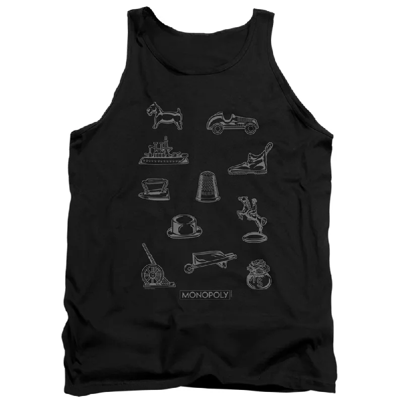 Deal of the Day Monopoly Tanktop Tokens Black Tank