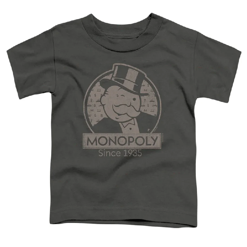Buy More, Save More Monopoly Toddler T-Shirt 85th Anniversary Charcoal Tee