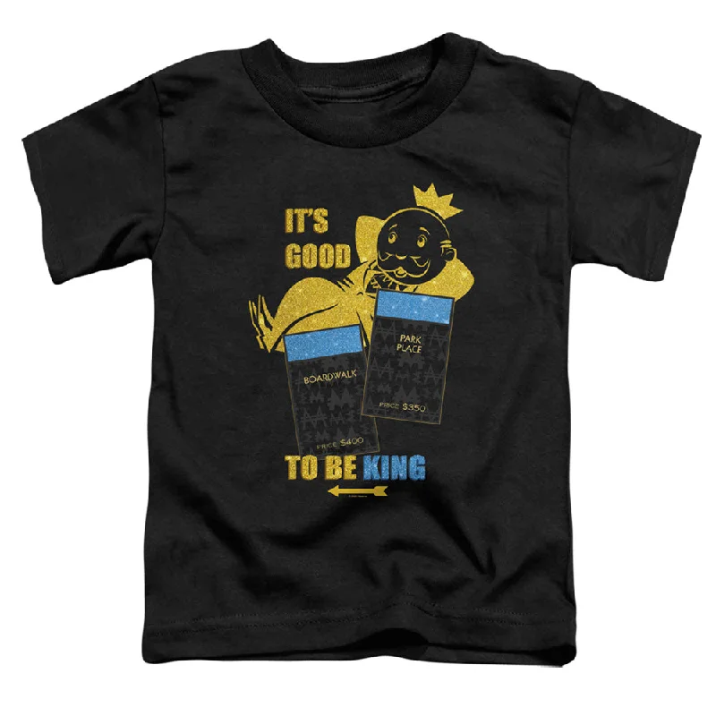 Take Advantage Monopoly Toddler T-Shirt Good to be King Black Tee