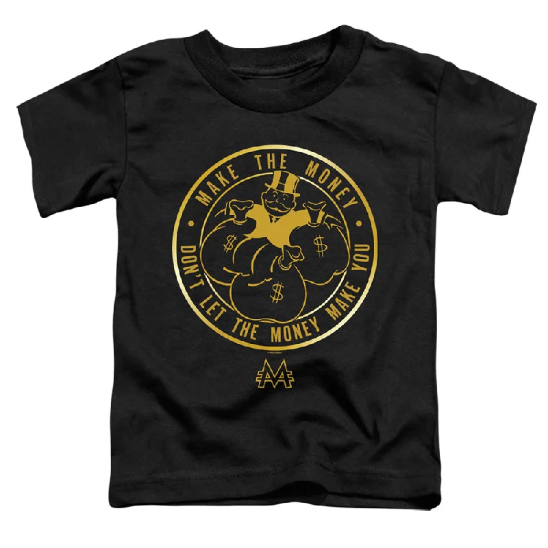 Great Deals Monopoly Toddler T-Shirt Make The Money Black Tee