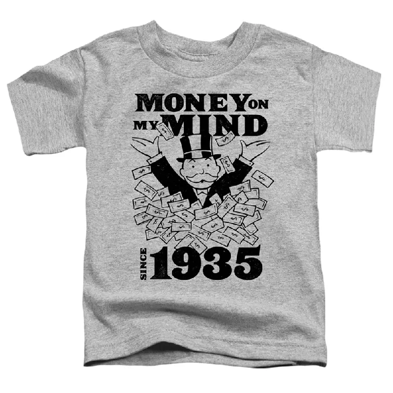 Crazy Savings Monopoly Toddler T-Shirt Money on My Mind Athletic Heather Tee
