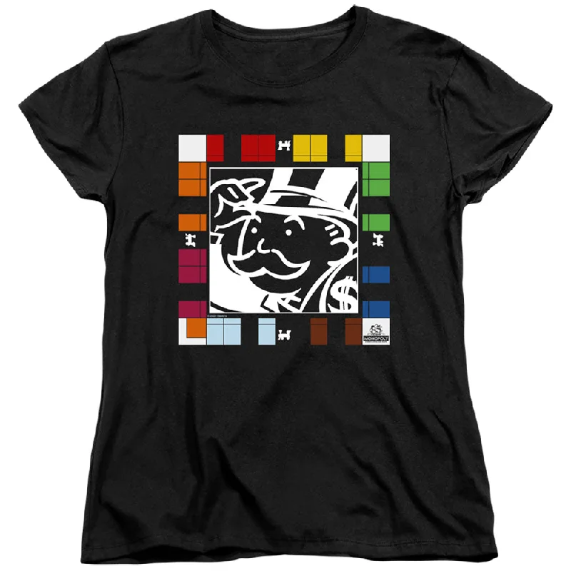 Super Deal Monopoly Womens T-Shirt Game Board Black Tee