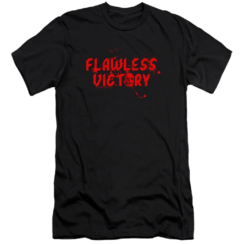 Buy Now Mortal Kombat Klassic Canvas T-Shirt Flawless Victory Black Tee
