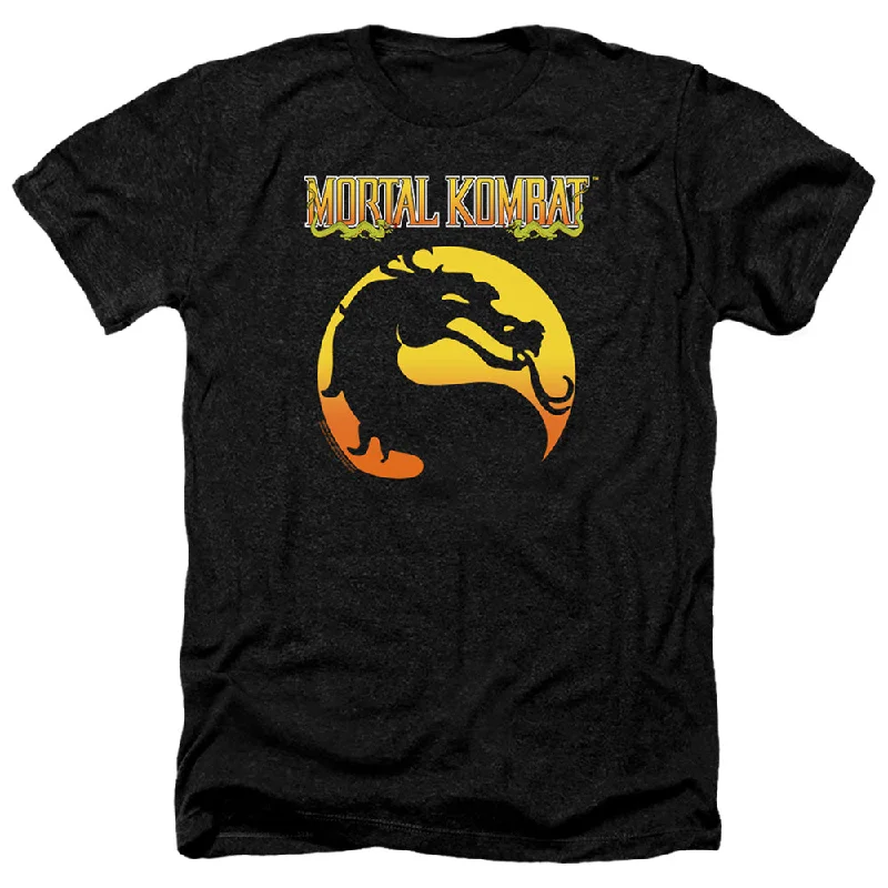 Savings Galore Mortal Kombat Klassic Heather T-Shirt Dragon Logo Black Tee