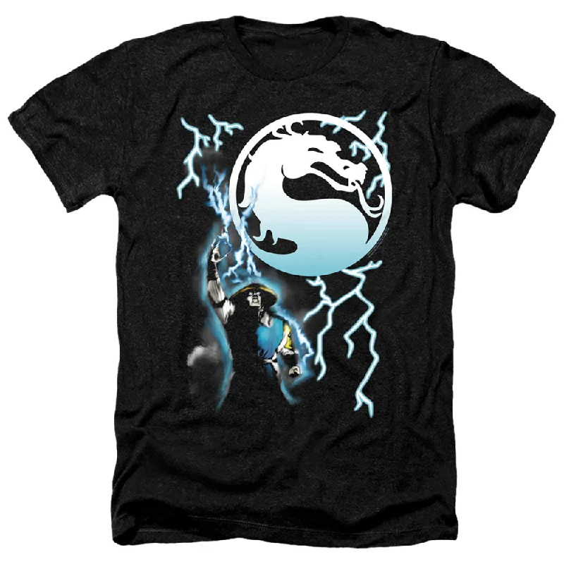Daily Specials Mortal Kombat Klassic Heather T-Shirt Raiden Black Tee